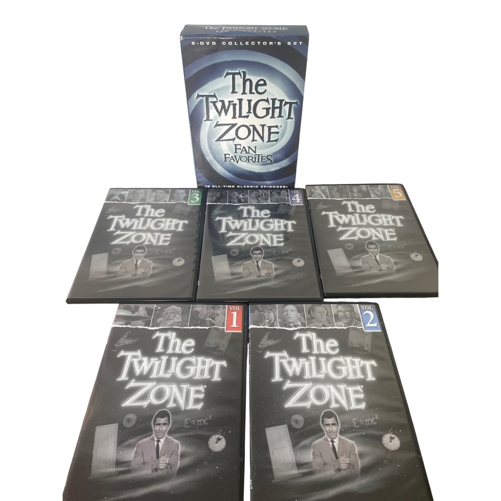 Twilight Zone Fan Favorites DVD 5 Disc Set Rod Serling Shatner Classic TV Sci Fi